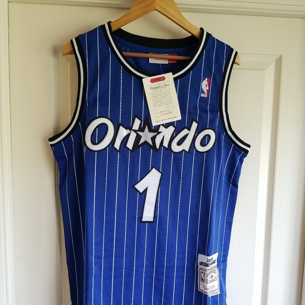 PENNY HARDAWAY BLUE ORLANDO MAGIC THROWBACK JERSEY
